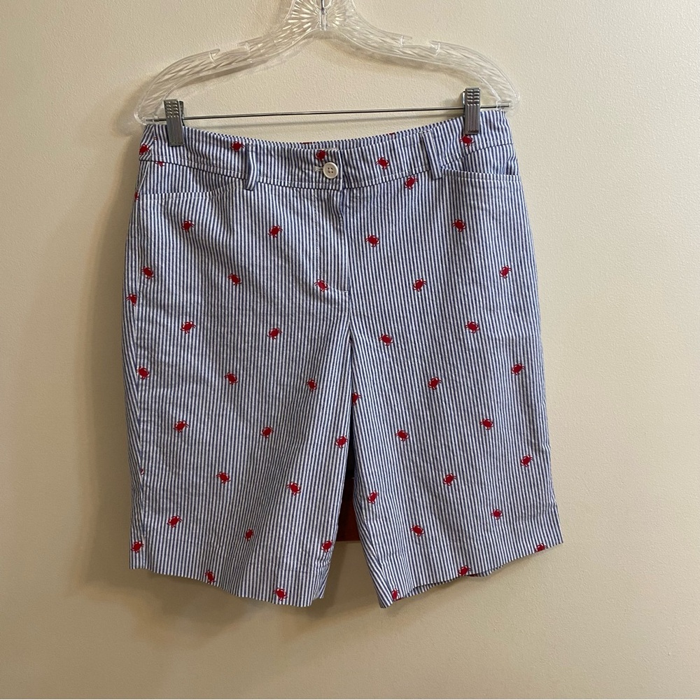Talbots Crab‎ Girlfriend Chino Short Women’s Sz 10 Coastal Ocean Boat Yacht
